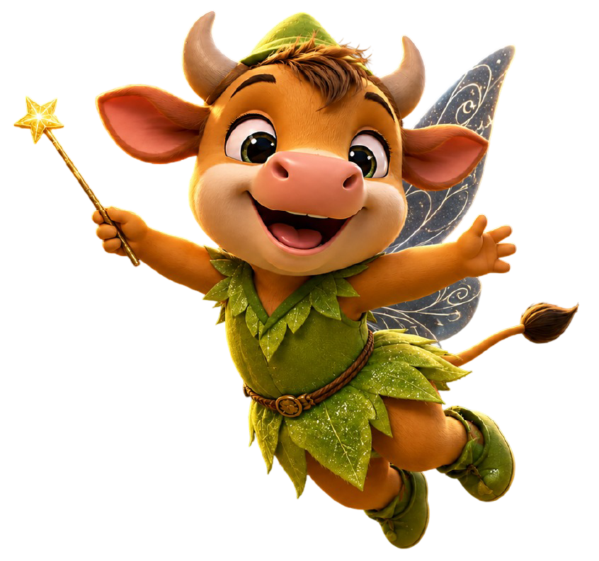 TinkerBull holding a jar of glowing Pixie Dust